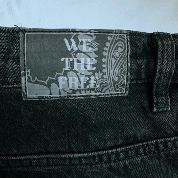 Free People - We The Free - Wild Roses Midi Skirt Black - Size 27 - Picture 8 of 10